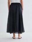 Mineral Zendaya Ramie Skirt, Black product photo View 02 S