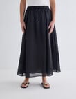 Mineral Zendaya Ramie Skirt, Black product photo View 04 S