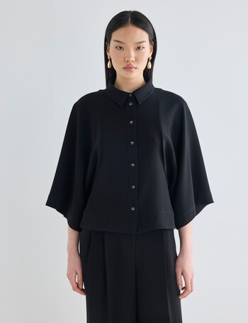 State of play Oscar Suiting Shirt, Black product photo