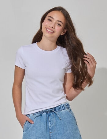 Switch Lulu Short Sleeve Tee, White product photo