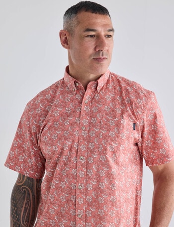 Logan Soul Short Sleeve Shirt, Terracotta product photo