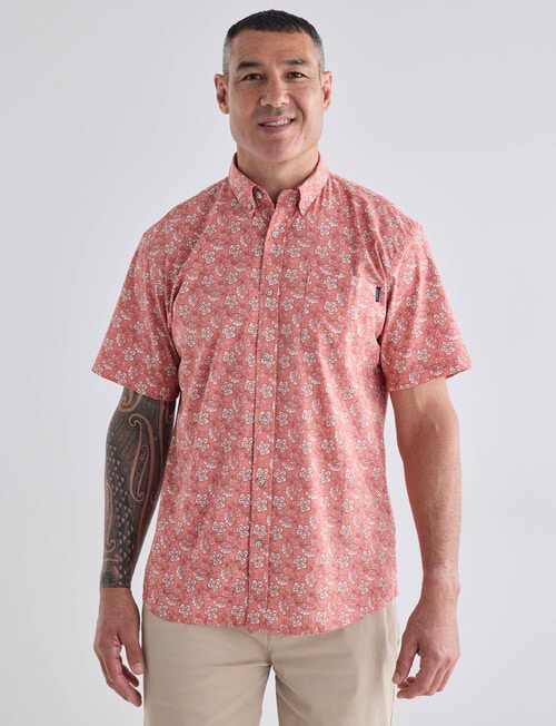 Logan Soul Short Sleeve Shirt, Terracotta product photo View 04 L