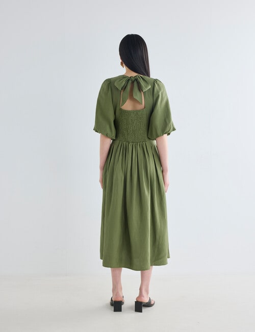 State of play Juniper Dress, Moss product photo View 02 L