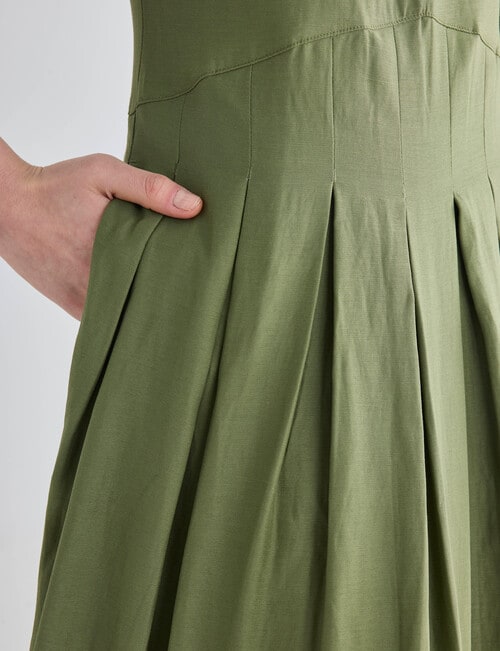 State of play Juniper Dress, Moss product photo View 07 L