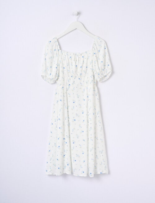 Switch Willow Floral Short Sleeve Dress, Vanilla product photo