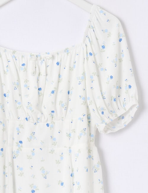 Switch Willow Floral Short Sleeve Dress, Vanilla product photo View 02 L