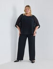 Studio Curve Wide Leg Pant, Black product photo