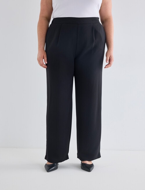 Studio Curve Wide Leg Pant, Black product photo View 03 L