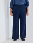 Studio Curve Wide Leg Pant, Navy product photo