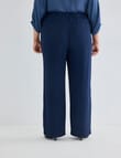 Studio Curve Wide Leg Pant, Navy product photo View 02 S