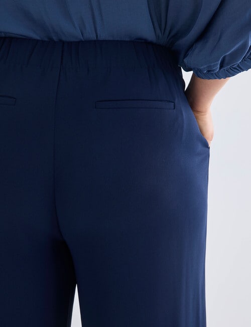 Studio Curve Wide Leg Pant, Navy product photo View 05 L