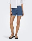 ONLY Vega Mom Denim Short, Medium Blue product photo