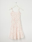 Switch Floral Tie Back Dress, Vanilla product photo