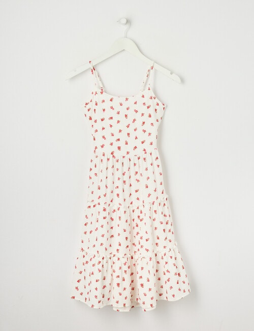 Switch Floral Tie Back Dress, Vanilla product photo