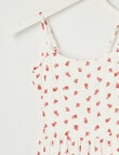 Switch Floral Tie Back Dress, Vanilla product photo View 02 S