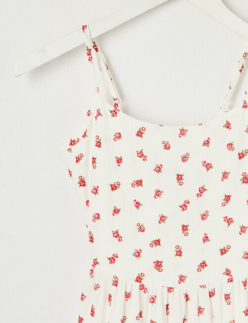 Switch Floral Tie Back Dress, Vanilla product photo View 02 L