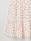 Switch Floral Tie Back Dress, Vanilla product photo View 03 S