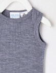Milly & Milo Velveteen Sleeveless Bodysuit product photo View 02 S