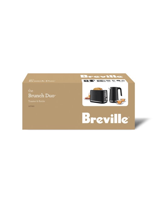 Breville the Brunch Duo Kettle & Toaster Set, LKT682MTB, Matte Black product photo View 02 L