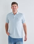 Chisel Quick Dry Herringbone Short Sleeve Polo Shirt, Teal product photo