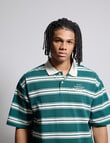 AIR SPACE Oversize Stripe Polo, Green product photo View 04 S