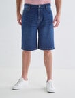 Chisel Baggy Denim Short, Indigo product photo View 03 S