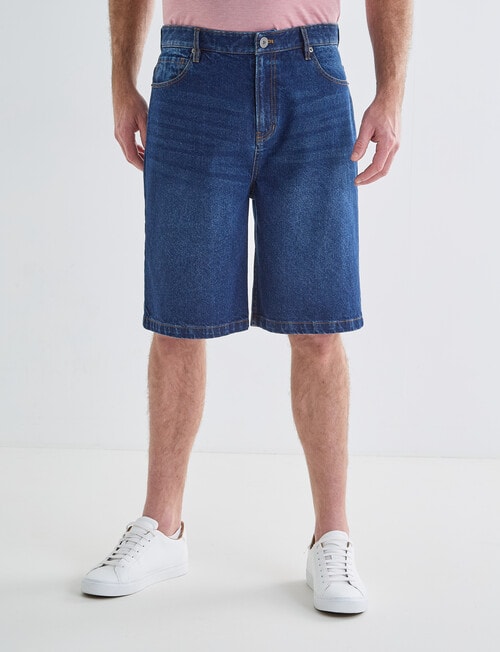 Chisel Baggy Denim Short, Indigo product photo View 03 L
