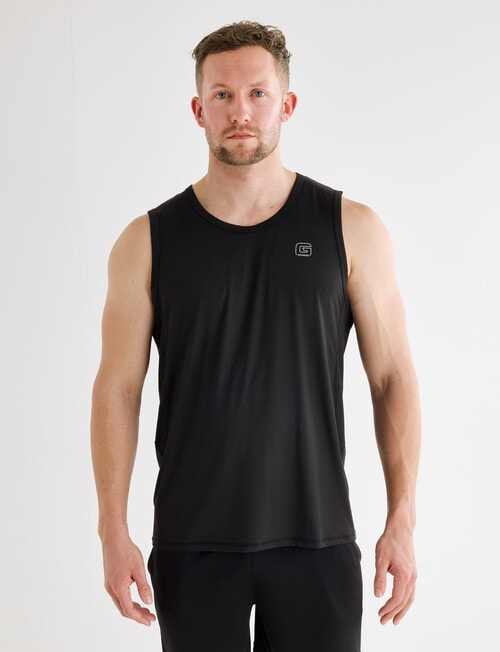Gym Equipment Performance Singlet, Black product photo