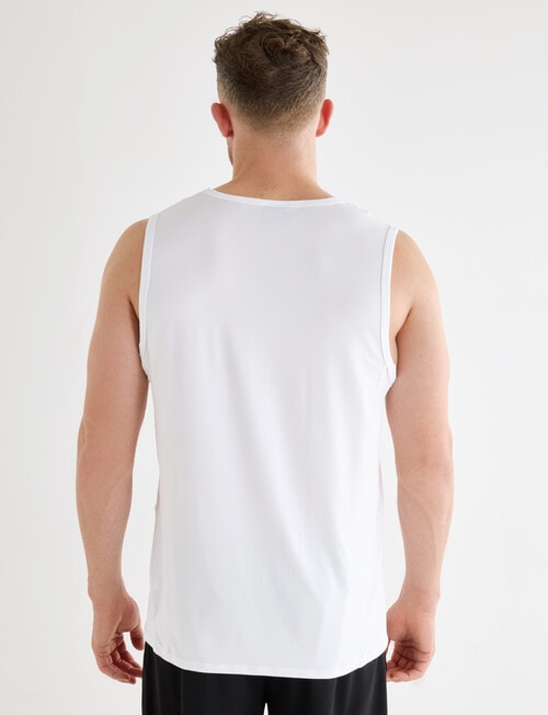 Gym Equipment Performance Singlet, White product photo View 02 L