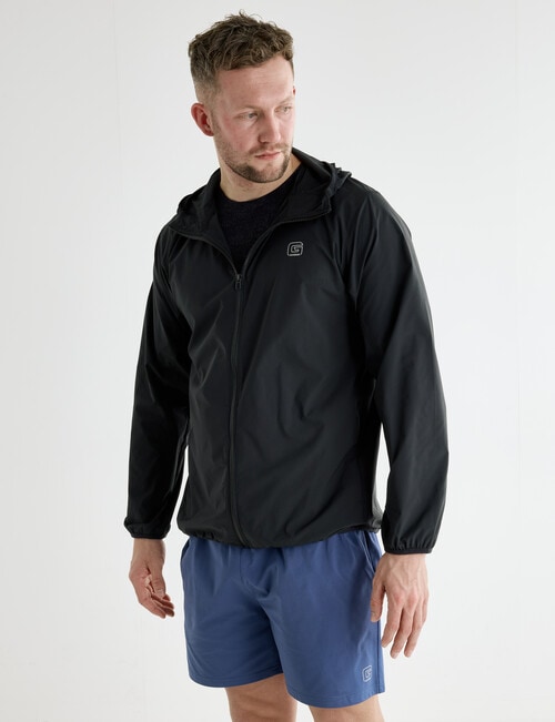 Gym Equipment Light Running Jacket, Black product photo View 05 L