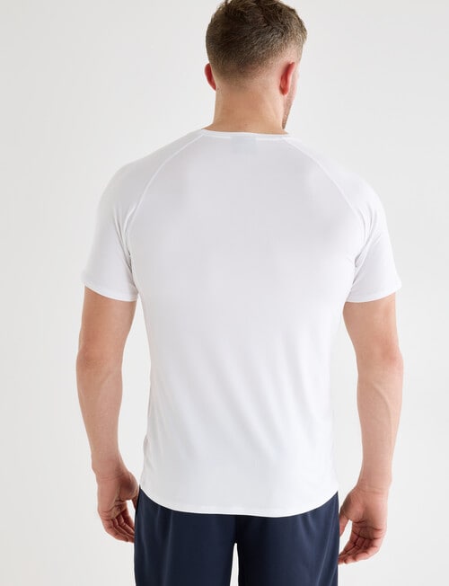 Gym Equipment Performance Tee, White product photo View 02 L