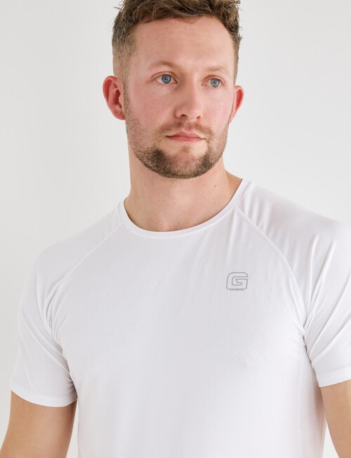 Gym Equipment Performance Tee, White product photo View 04 L