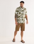 Kauri Trail Print Short Sleeve Shirt, Natural product photo View 03 S