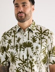 Kauri Trail Print Short Sleeve Shirt, Natural product photo View 04 S