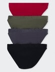Bonds Action Brief, 4-Pack, Cherry Wine, Six Iron, Black Pearl & Nu Black product photo View 02 S