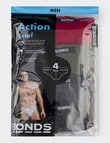 Bonds Action Brief, 4-Pack, Cherry Wine, Six Iron, Black Pearl & Nu Black product photo View 03 S