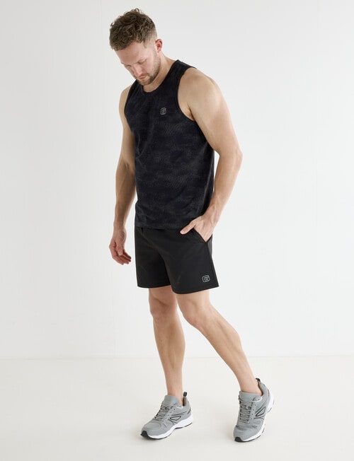 Gym Equipment Active Shorts, Black product photo View 03 L