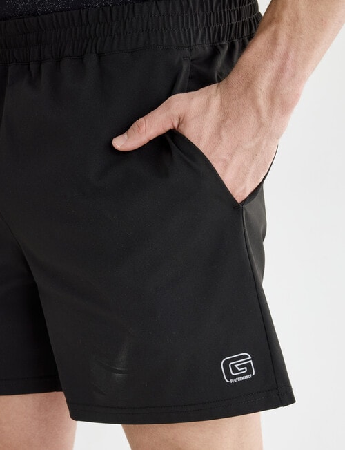 Gym Equipment Active Shorts, Black product photo View 04 L