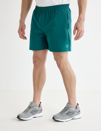 Gym Equipment Active Shorts, Green product photo
