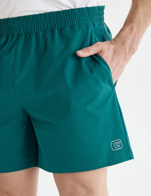 Gym Equipment Active Shorts, Green product photo View 04 L