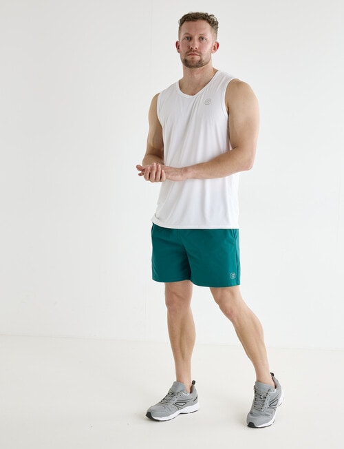 Gym Equipment Active Shorts, Green product photo View 03 L