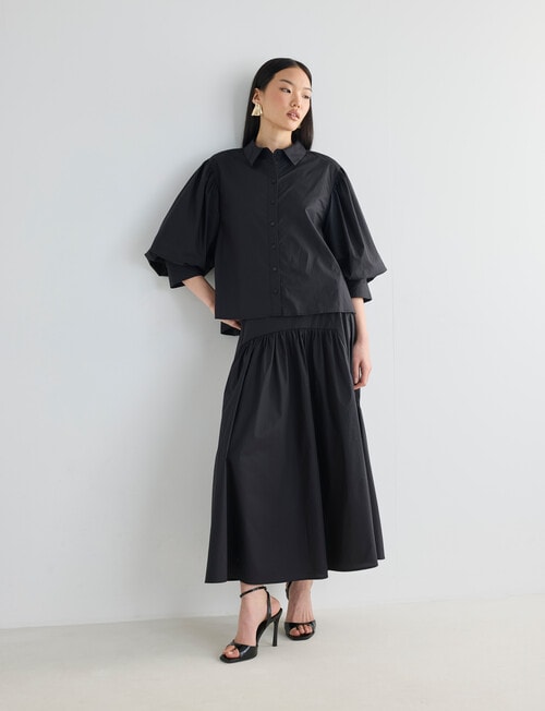 State of play Aura Shirt, Black product photo View 03 L