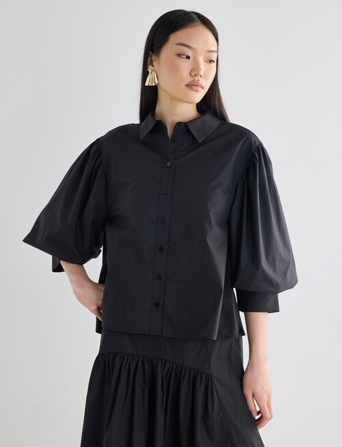 State of play Aura Shirt, Black product photo View 04 L