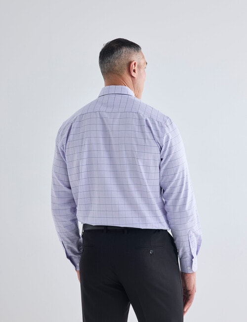 Chisel Multi Check Long Sleeve Shirt, Lilac product photo View 02 L