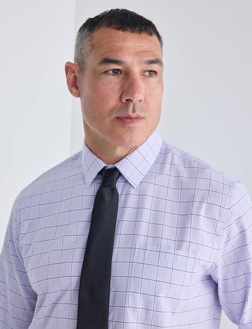 Chisel Multi Check Long Sleeve Shirt, Lilac product photo View 04 L
