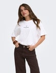 ONLY Vivvi Lovely Tee, Espresso White product photo