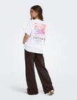 ONLY Vivvi Lovely Tee, Espresso White product photo View 05 S