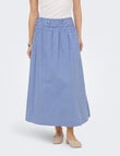 ONLY Tamari Smock Long Skirt, Blue Bonnet product photo