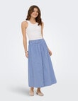 ONLY Tamari Smock Long Skirt, Blue Bonnet product photo View 03 S
