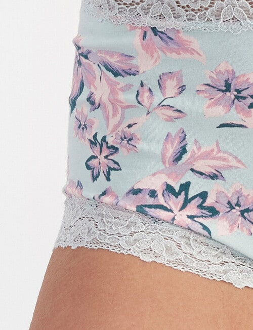 Berlei Marais Cotton Full Brief, Les Violettes product photo View 06 L